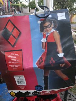 Harley Quinn Child Costume – Size M (5-7 yrs)