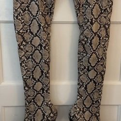 MNGO THIGH HIGH BOOT HEEL