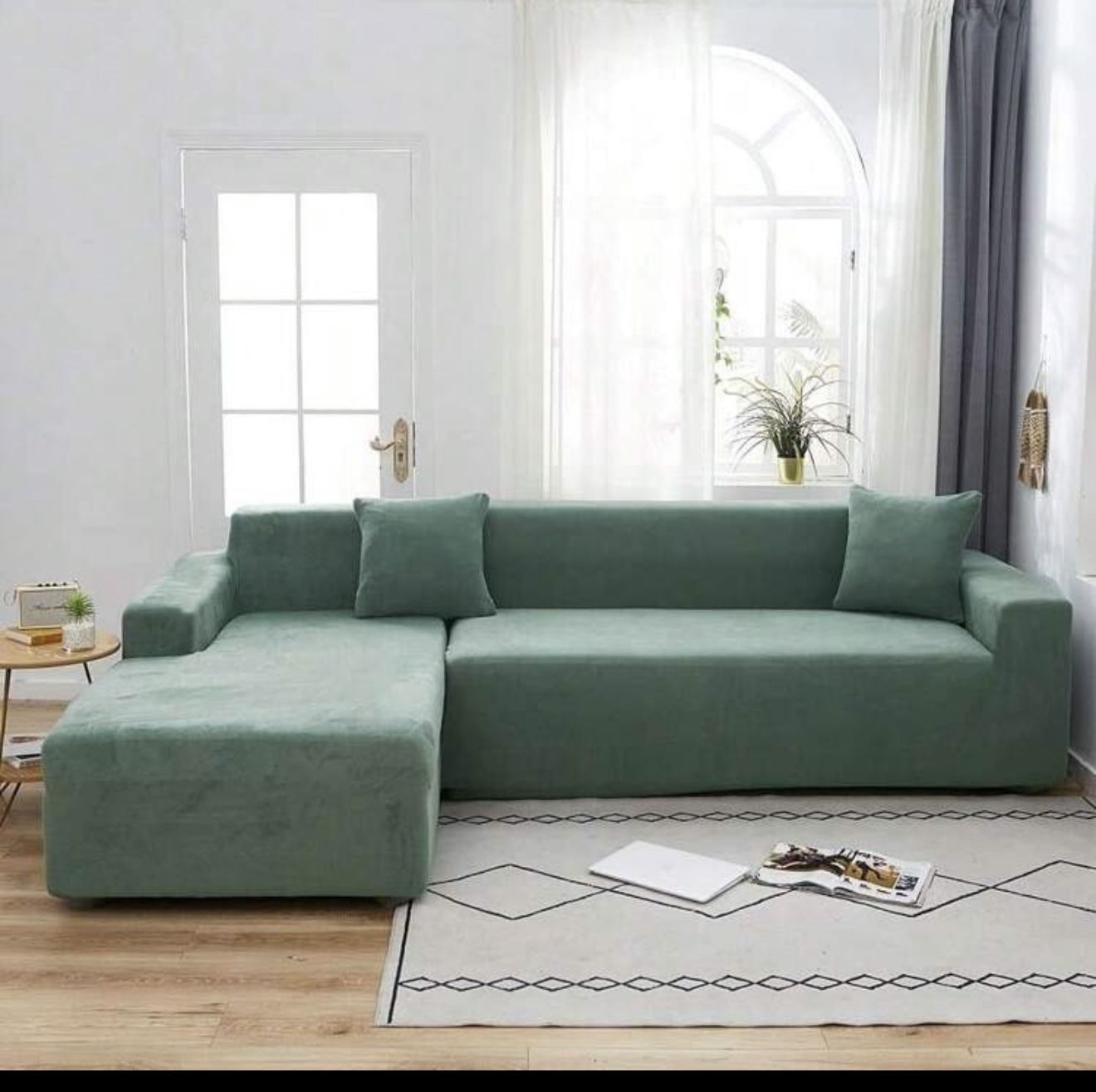 Sectional Cover With 2 Pillow Case