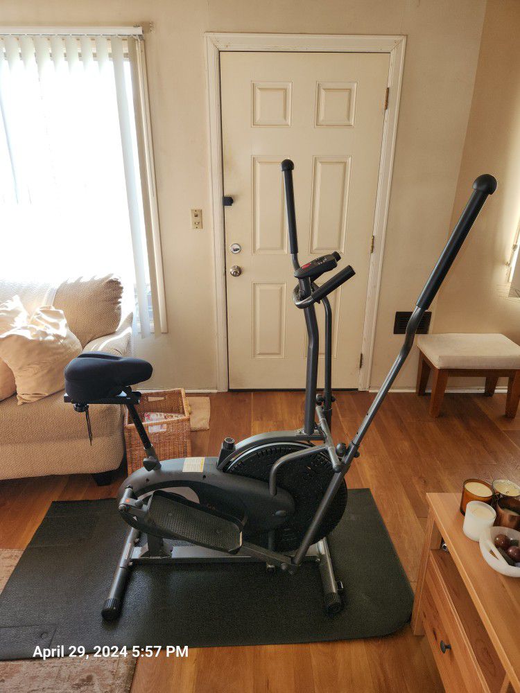 Excersize  Bike And Elliptical Combo