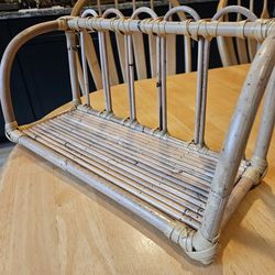 New Vintage Bamboo Shelf Home Wall Decor Accent