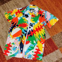 🌴 FWRD Denim Boys Button-Up Shirt - Medium (10/12)