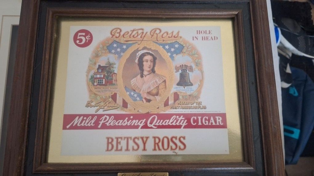 Betsy Ross Cigar Lithograph