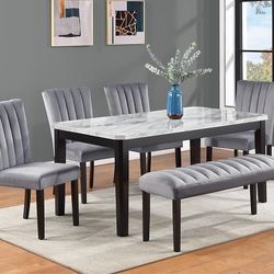6pc Dining Room Table Set 