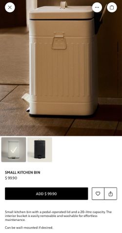 Small Kitchen Bin with Pedal (Zara Home)