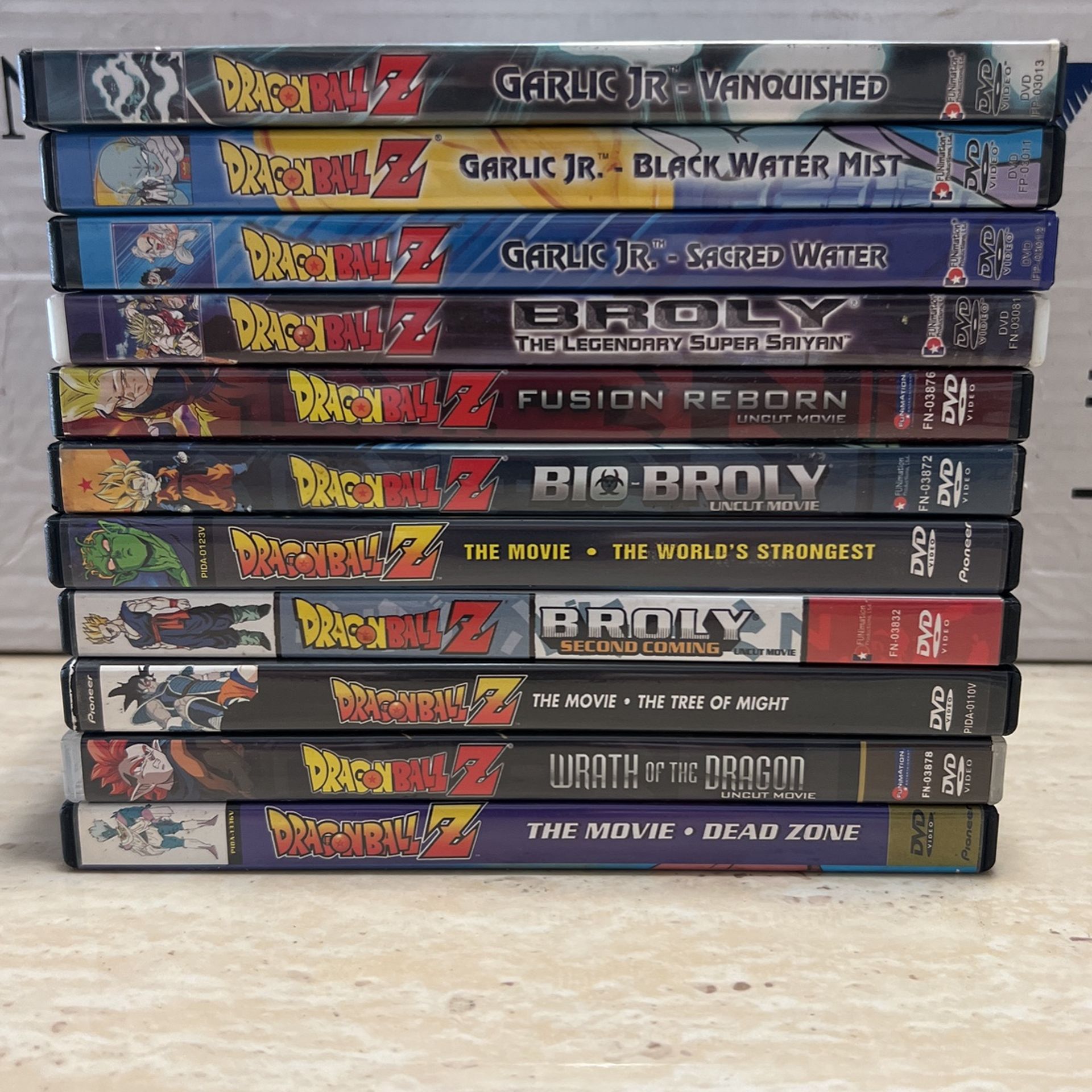 Dragon Ball Z DVDs