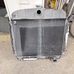 55-57 radiator 4 row auto recore