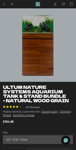 UN Systems Rimless Fish Tank and Stand