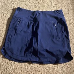 navy blue athleta fairway golf skort