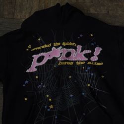 Pink Spider Hoodie Size Medium Size 
