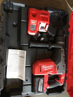 Milwaukee M18 FUEL 18-Volt Lithium-Ion Brushless Cordless 1 9/16 in. SDS-Max Rotary Hammer Kit W/ (1) 9.0Ah Battery, Hard Case