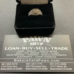 Lady’s White Gold Ring.   .64 Ctw.  10kwg.  1.7 Dwt. (layaway Or Acima Leasing Options)