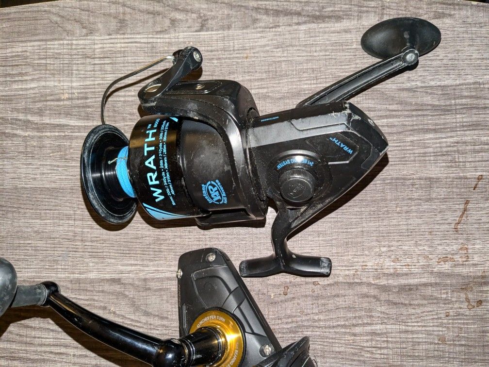 PENN Wrath 8000 25 Lb Max Drag For Bull Red & Big Fish