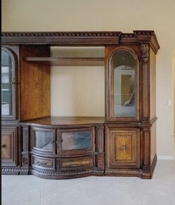 Beautiful Solid Wood Entertainment Center