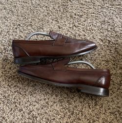 Allen Edmonds Glasgow Leather Split Toe Loafers Men display picture 1