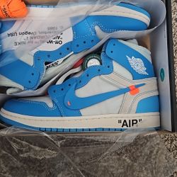 Jordan 1 Retro High Off-White University Blue Size 9 Men