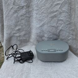 I-Box Digital Alarm Clock with Wireless Charging, FM Radio, Bluetooth