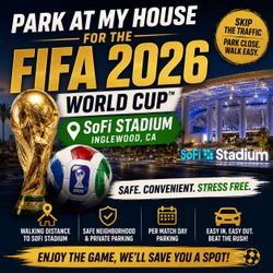 🏆 FIFA World Cup 2026 Parking – Walk to SoFi Stadium – Reserve Your Spot! ⚽