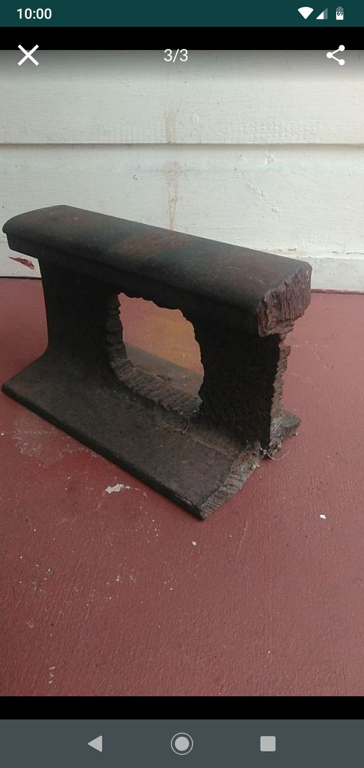 Rail anvil