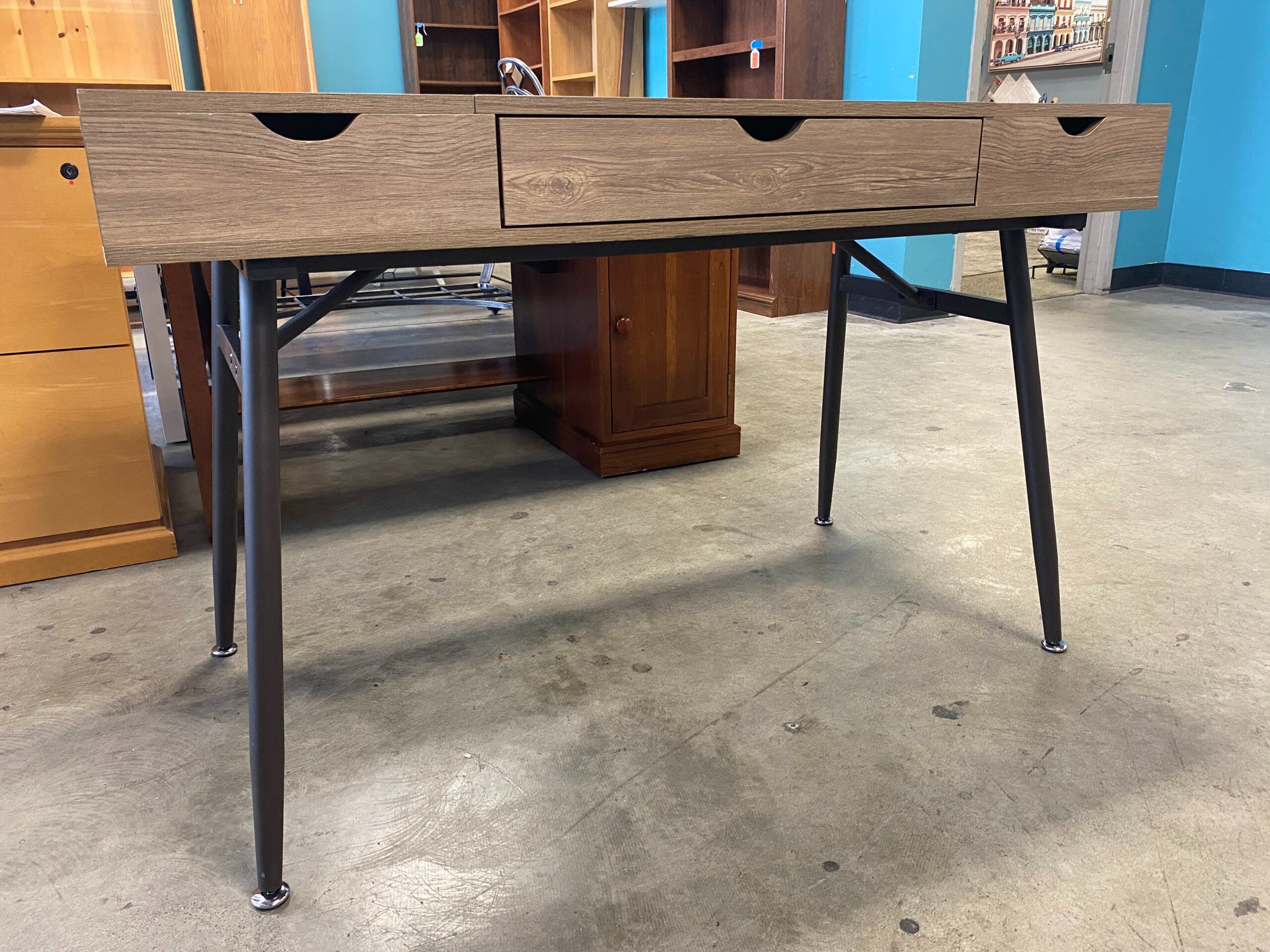 COASTER Rafael Writing Desk in Rustic Driftwood