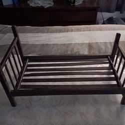 Antique Wood Folding Doll Bed