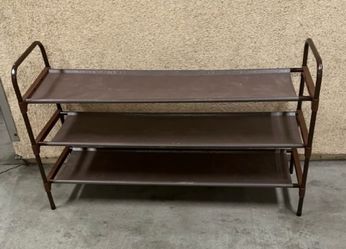 3-Tier Metal Shoe Rack