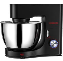 Stand Mixer, 9.5 Qt. 660W 10-Speed Electric Kitchen Mixer with Dishwasher-Safe Dough Hooks, Flat Beaters, Wire Whip & Pouring Shield Attachments for M