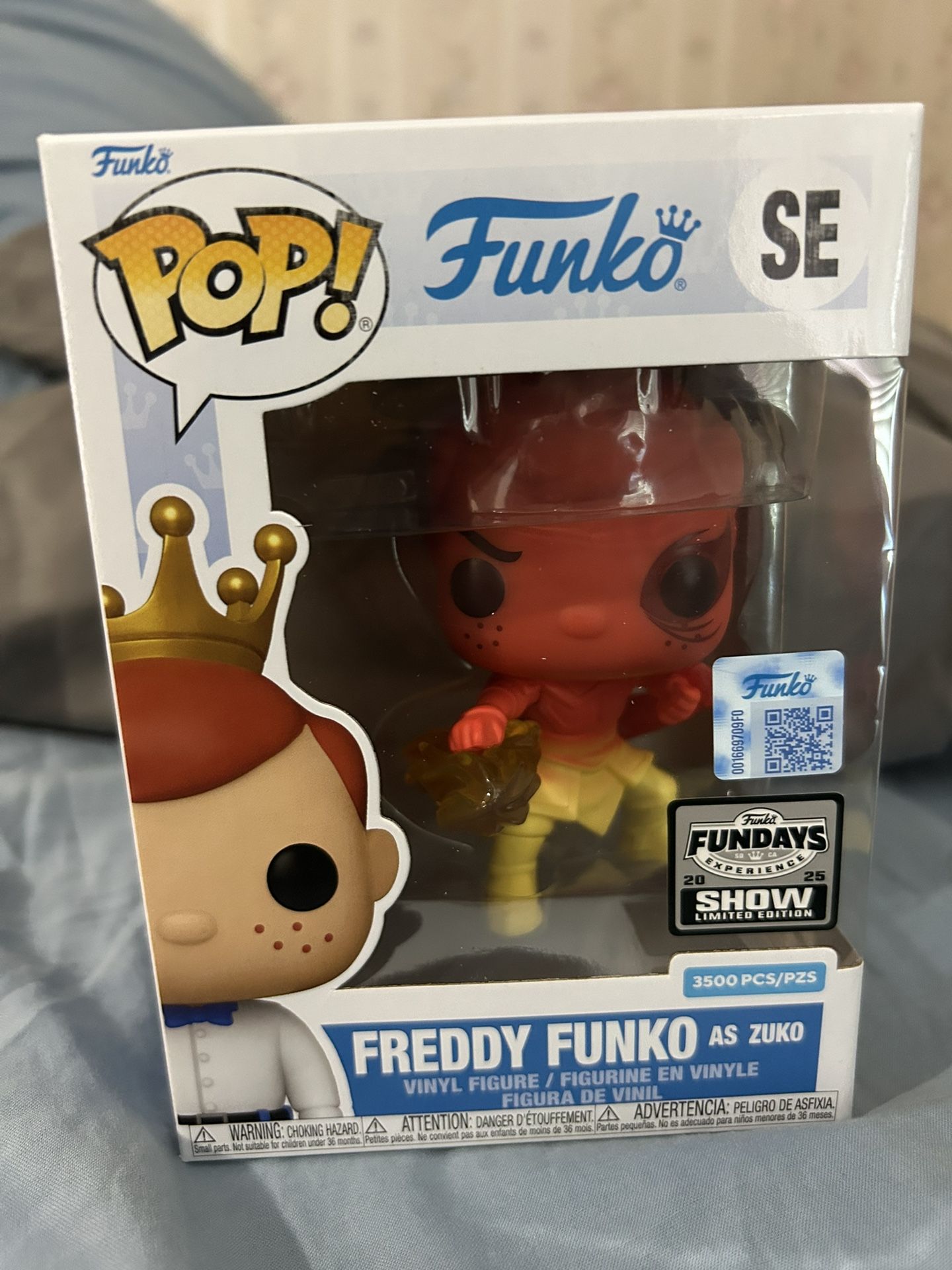 Funko Pop avatar Freddy Funko As zuko Fundays 2025 LE3500