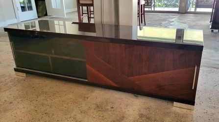 Media Console High-Gloss Brown 73"X21.5"X21.5"