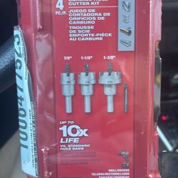 Milwaukee 4-Piece Carbide Hole Cutter Kit (49-22-8610)