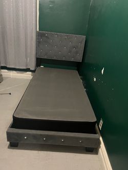 Bed fame and box spring