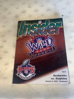 Insider Wild Card Weekend Jan9 th 2000 SeahawkS vs DolphinsLast Football Game Played At The Kingdome