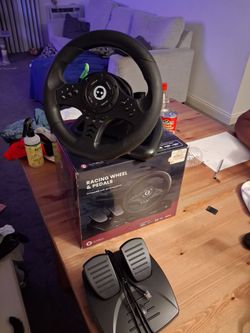 Numskull racing wheel and pedals