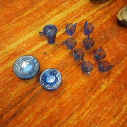 Imperial Cobalt Blue Tea Set 