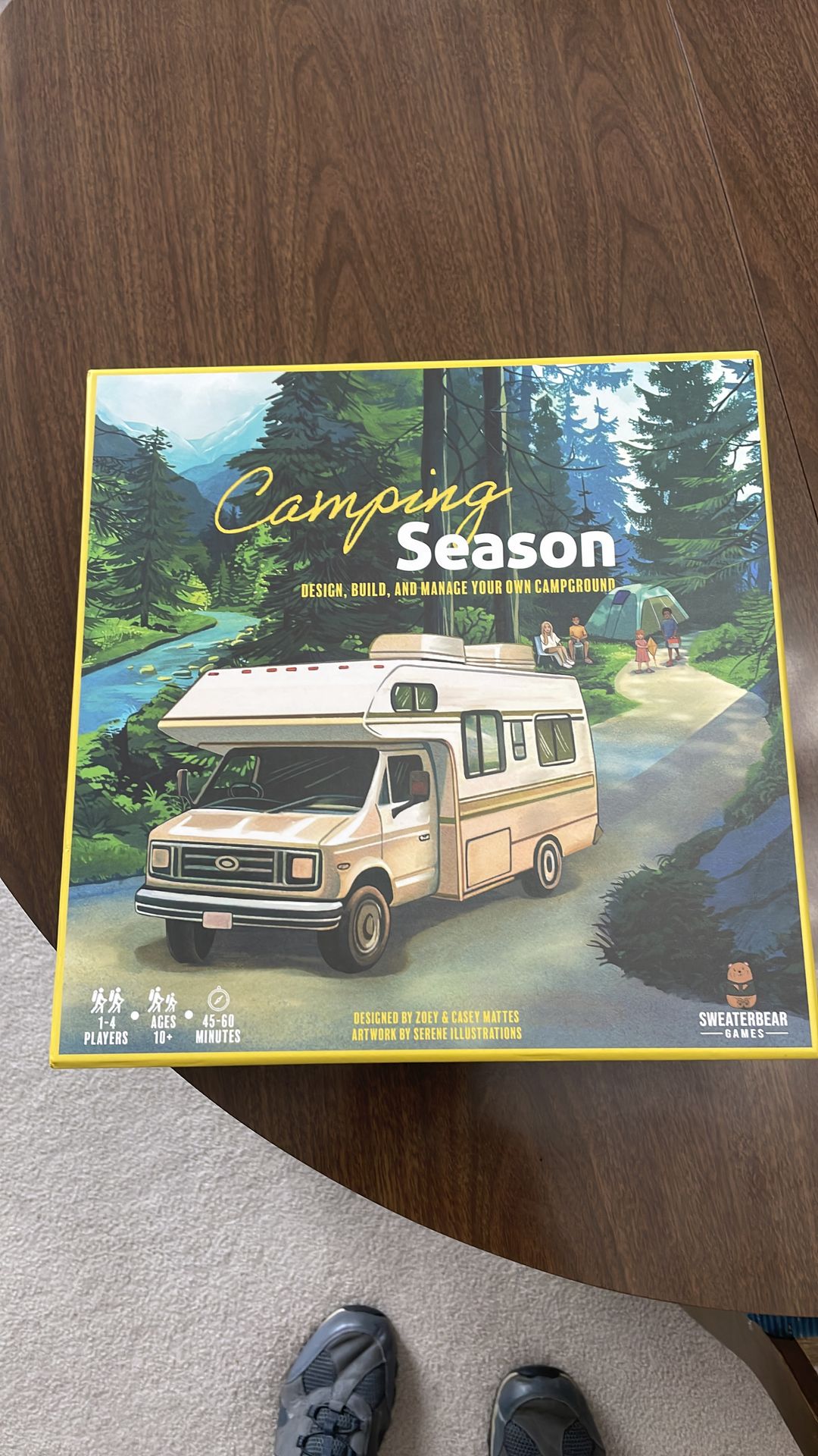Camping season board game