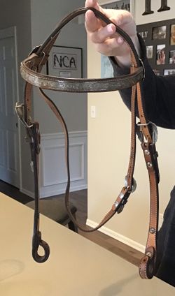 Show bridle. Sterling silver.