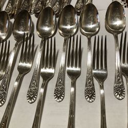 Vintage Rogers Silverware Set 