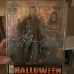 Tyler Mane Signed Halloween Action Figure 