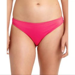 California Waves Womens Pink Ribbed Bikini Swim Bottom Separates XL  6210