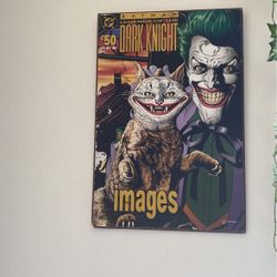 Original DC Comics 1993 Batman Legends Of The Dark Night Wooden Graphic. 