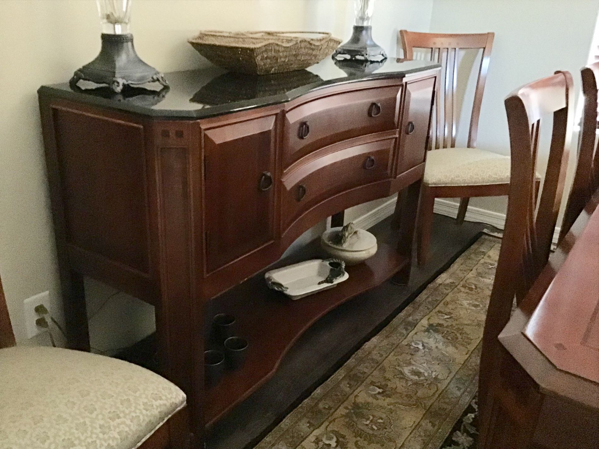 Thomasville American Expressions Hardwood Cherry Dining Set and Granite