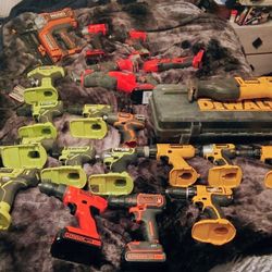 DeWalt, Craftsman Milwaukee M18, Ryobi Drills, Ryobi 
