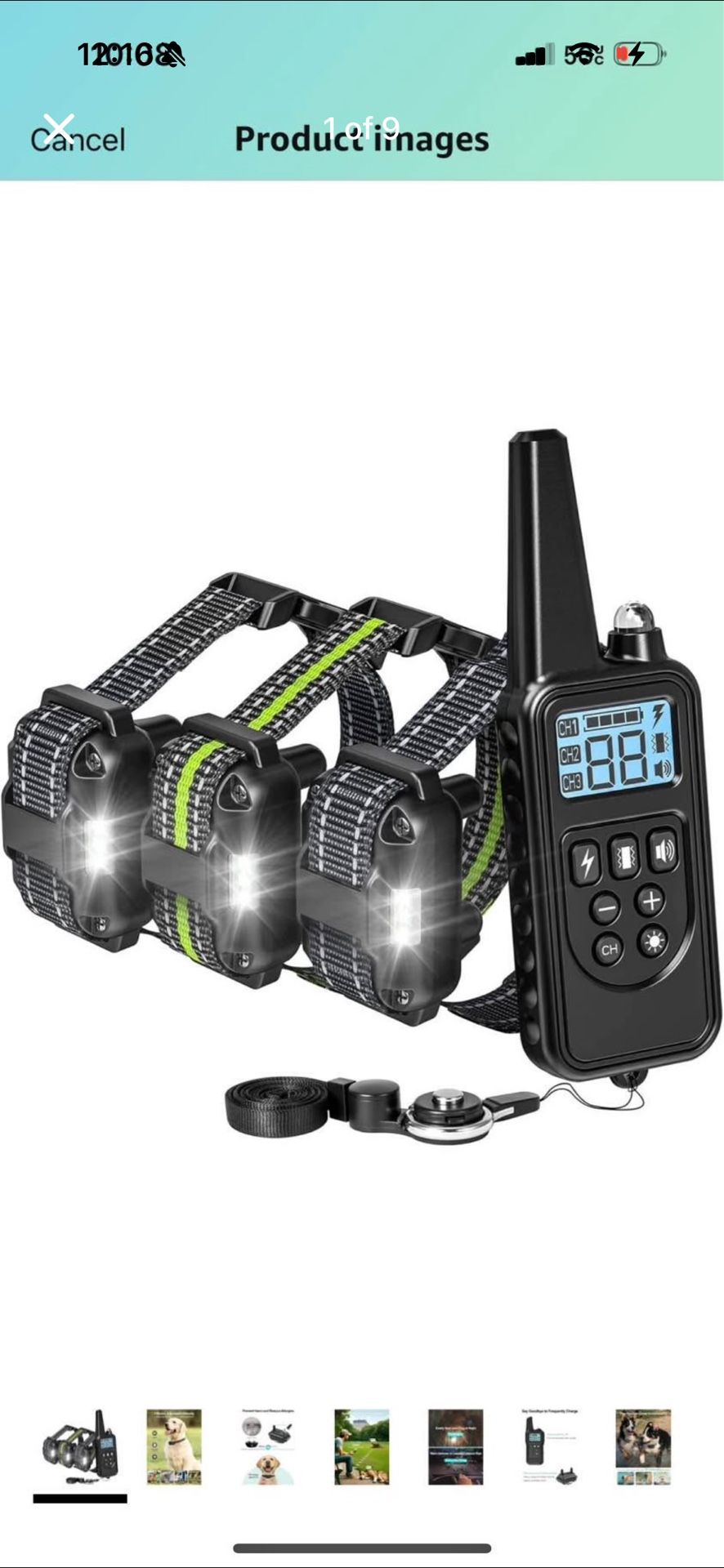 color Dog Shock Collar with Remote Control 2600FT Dog Training Collar 3 Pack with Beep Vibration S