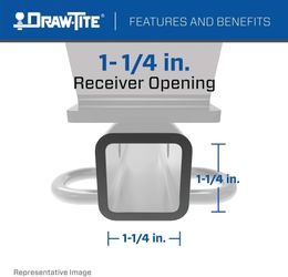 Draw-Tite 24872 Class 1 Trailer Hitch, 1-1/4 Inch #1900E T8