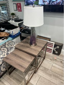 Free tables and lamp