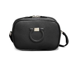 Salvatore Ferragamo Gancini City Leather Camera Bag
