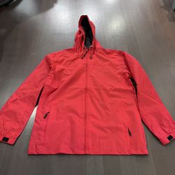 men's rain jacket. Size 2XL, but fits like M (Red)