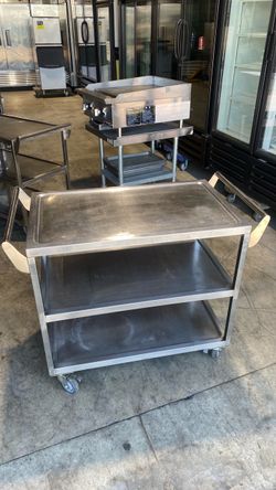 Stainless Steel 3-Shelf Utility Cart