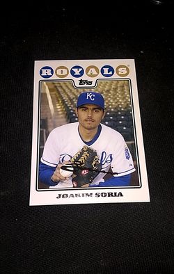 Topps royals joakim soria autographed baseball card