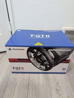 Thrustmaster T-GT II force feedback racing simulator steering wheel (tested for operation)